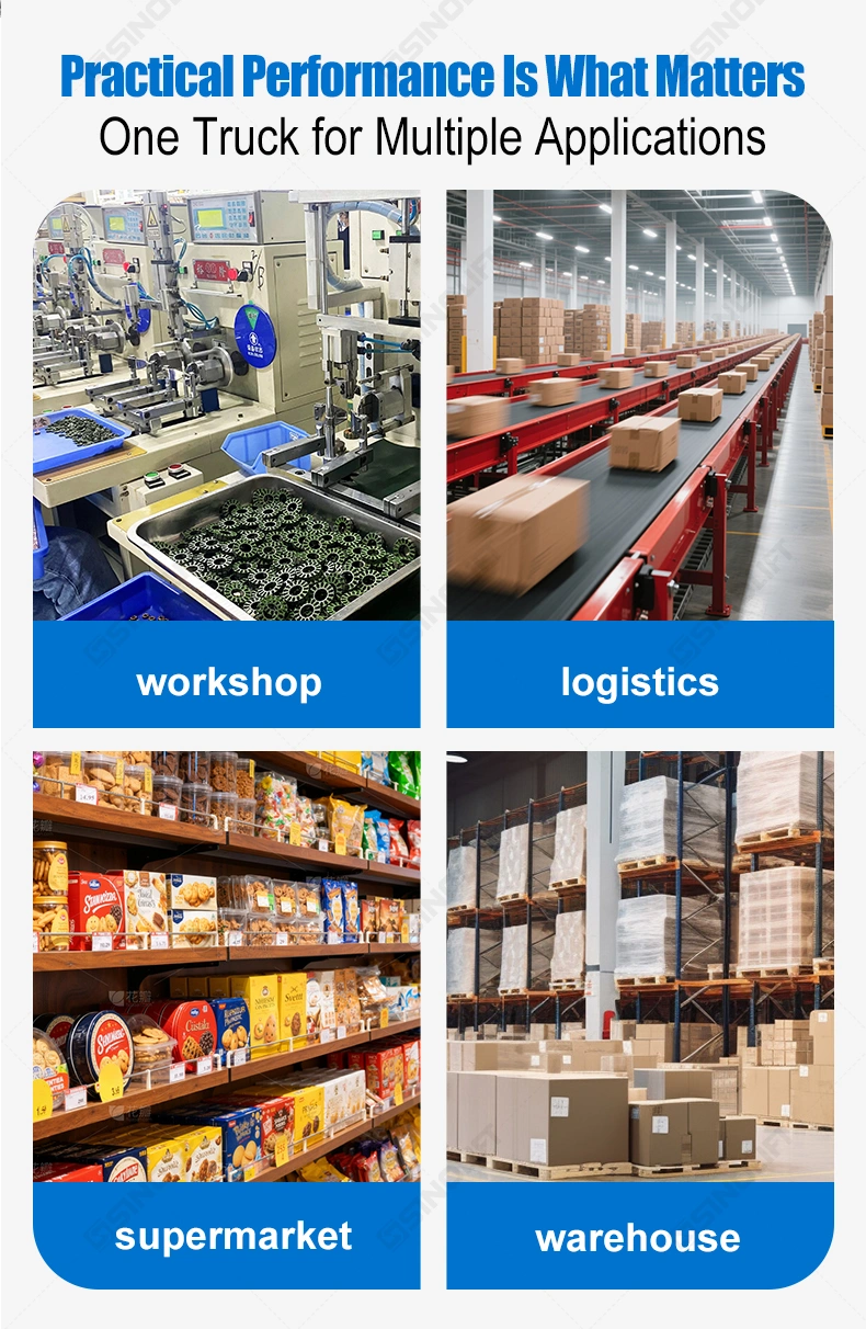 The SINOLIFT ESF Series Electric Scissor Lift Table Truck combines electric hydraulic lifting with a mobile platform for everyday material handling