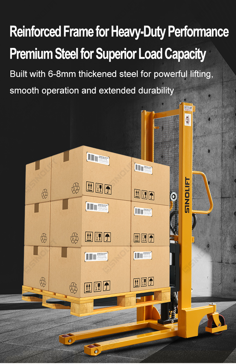 Hydraulic Stacker with Narrow Legs