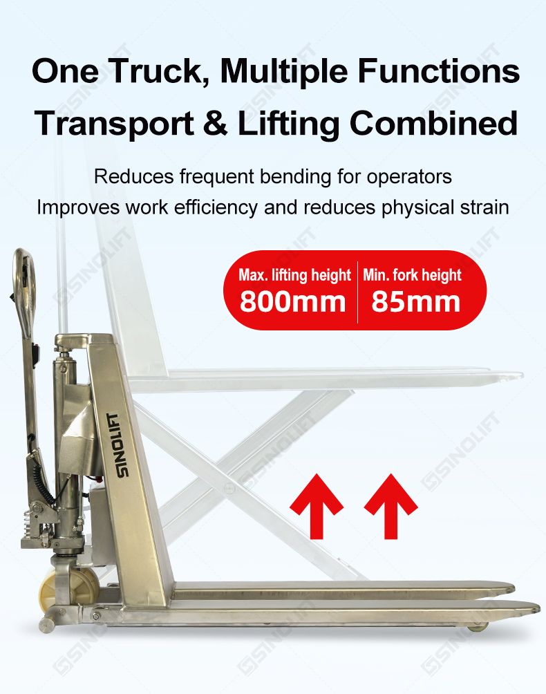 Stainless Steel High Lift Pallet Truck