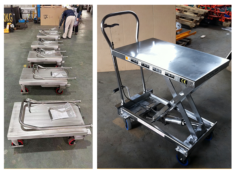 Stainless Steel Scissor Lift Table