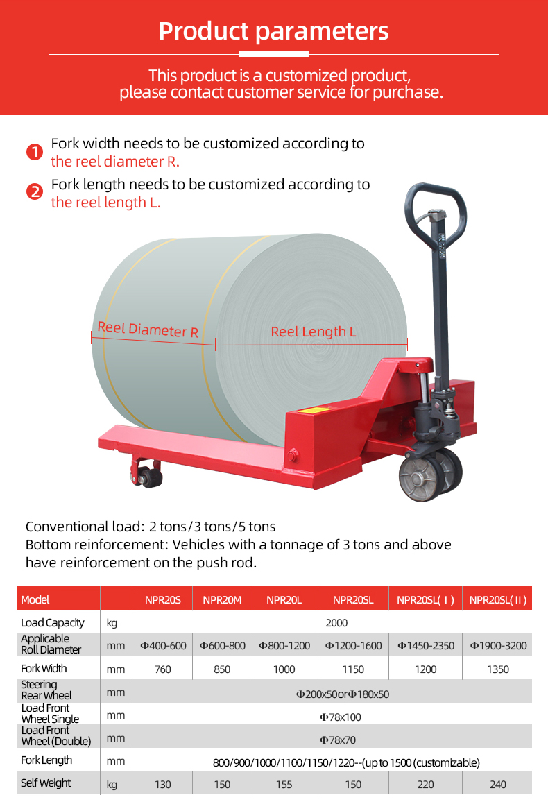 roll lift pallet truck