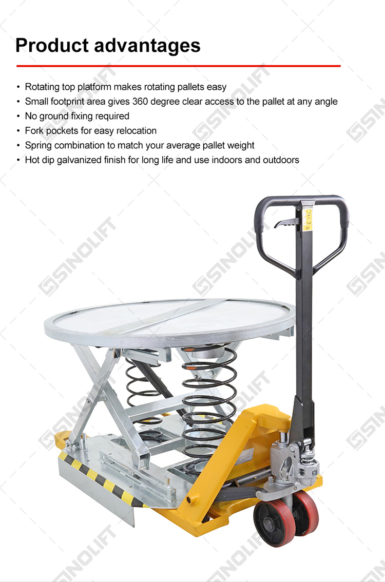 Table loader lift