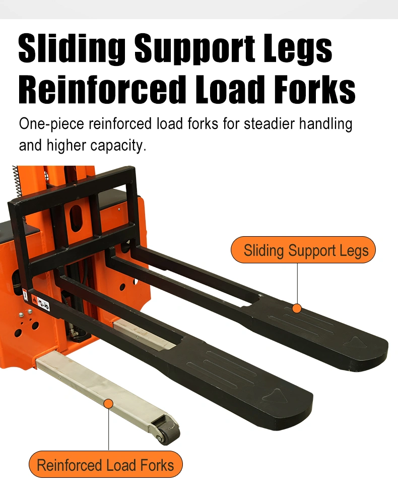 SINOLIFT CDDYG-Z fully electric self-loading pallet stacker for compatible trucks, with up to 1,000 kg capacity and a 24 V / 40 Ah lithium battery.