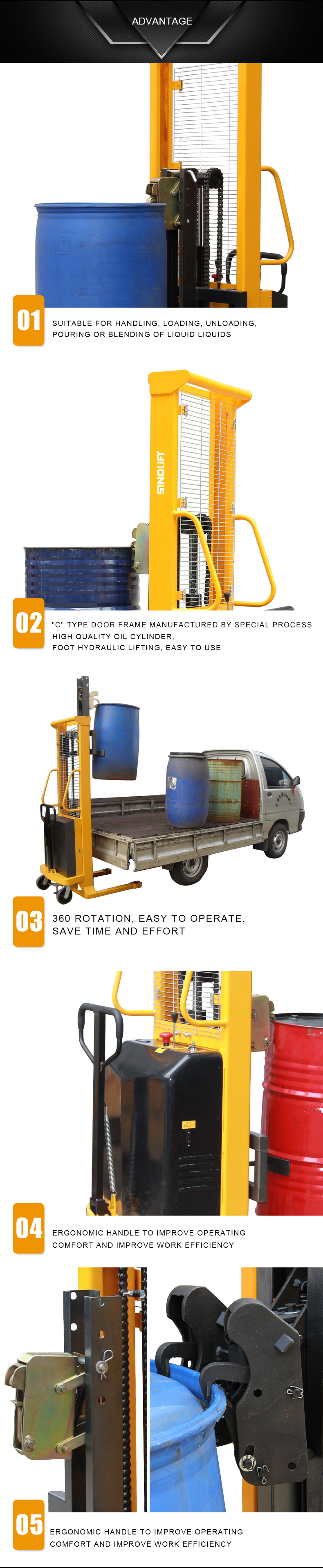 DT500 DT500-1 Electric Drum Handler