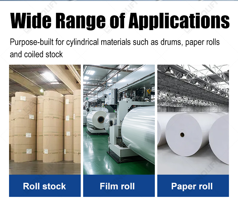 Light-Duty Hydraulic Roll Lifter, Manual Hydraulic Roll Lifter, Paper Roll Lifter, Roll Handling Equipment