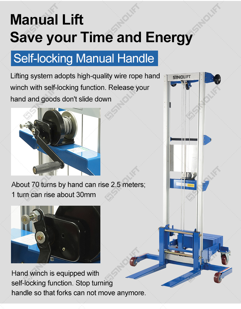 Hand Winch Stacker