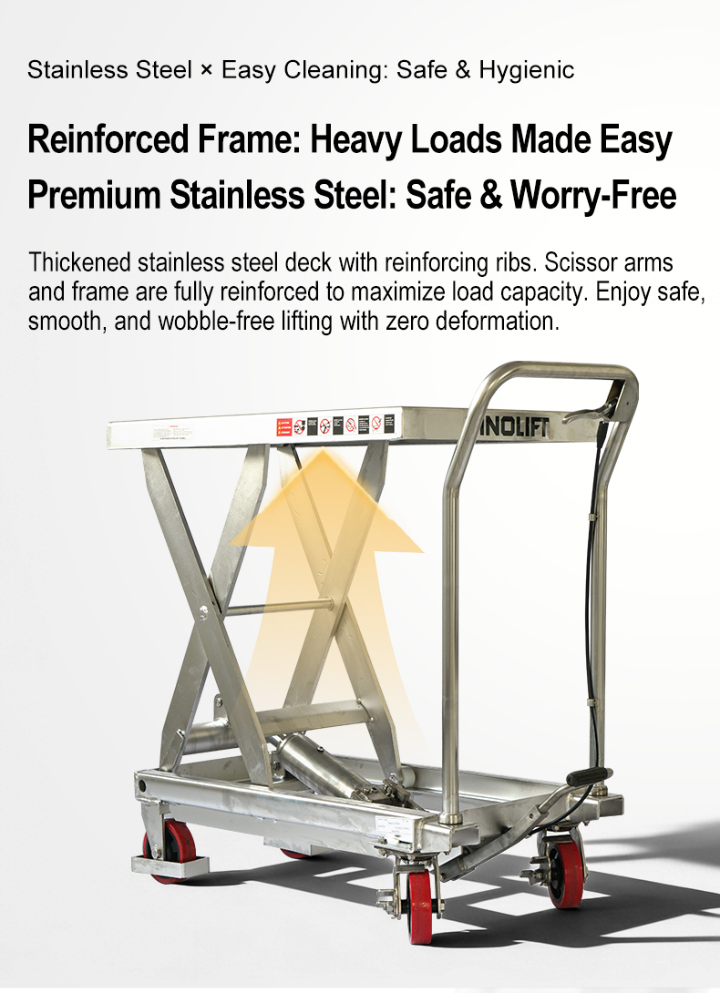 Stainless Steel Scissor Lift Table