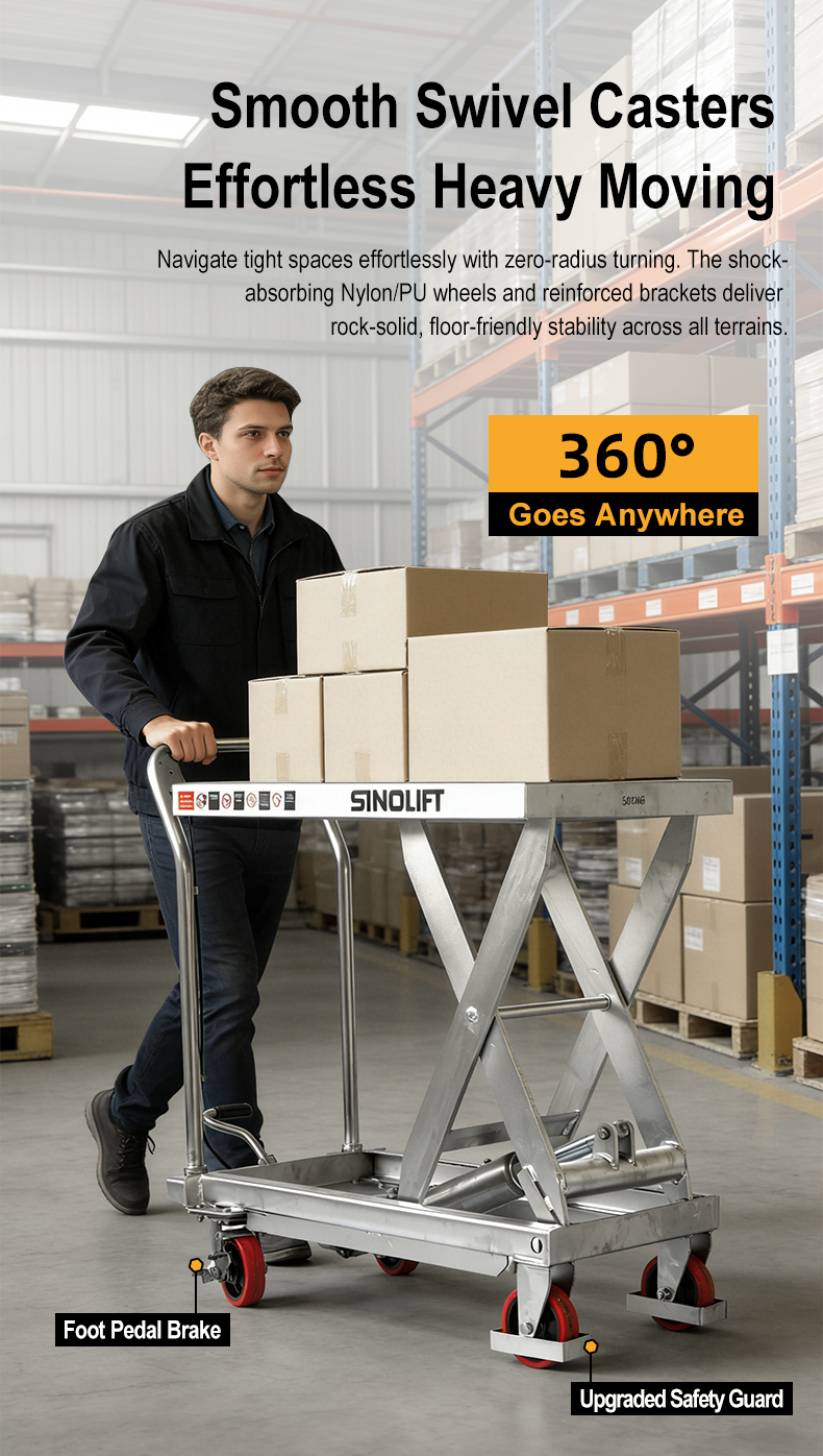 Stainless Steel Scissor Lift Table