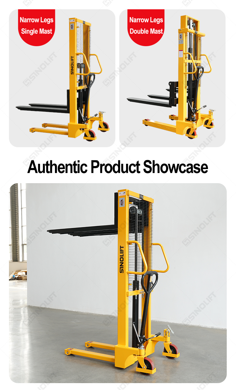 Hydraulic Stacker with Narrow Legs