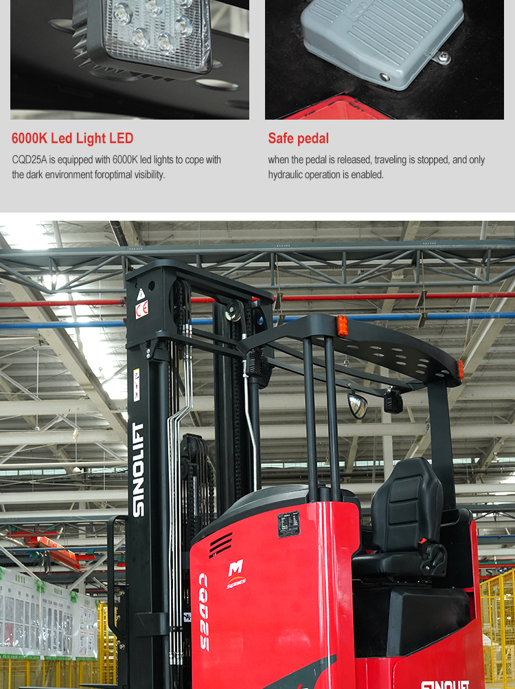 Electric reach truck