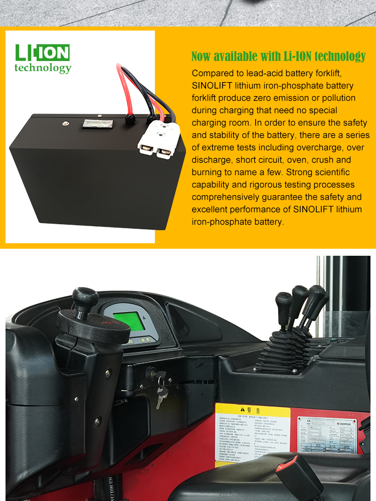 Electric reach truck