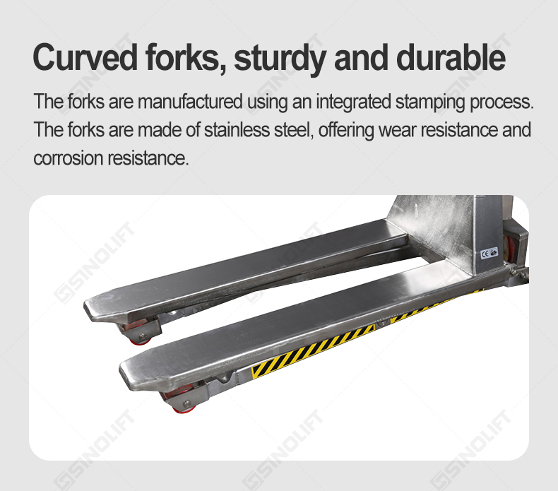 Food-grade 304 stainless steel scissor lift truck for hygienic workplaces