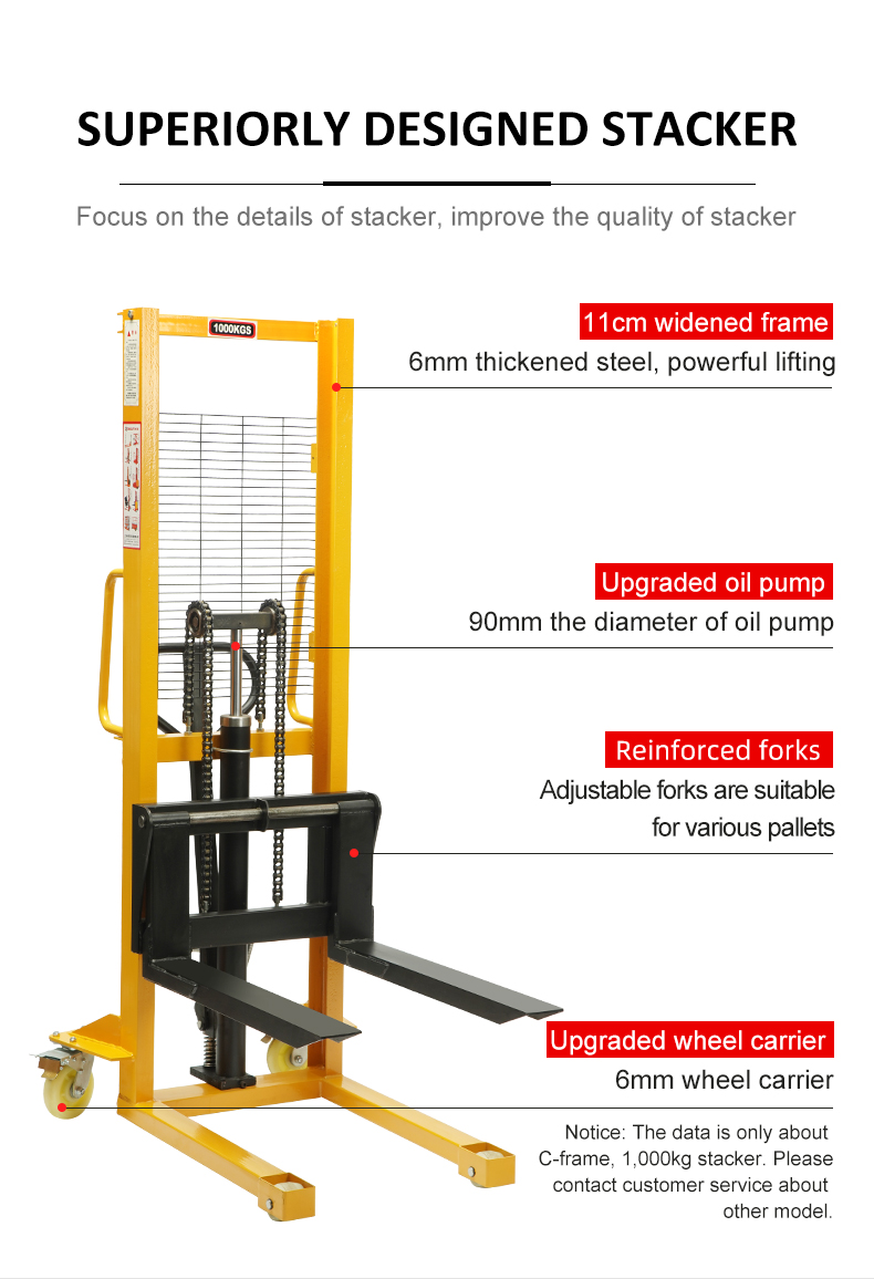 manual hydraulic stacker