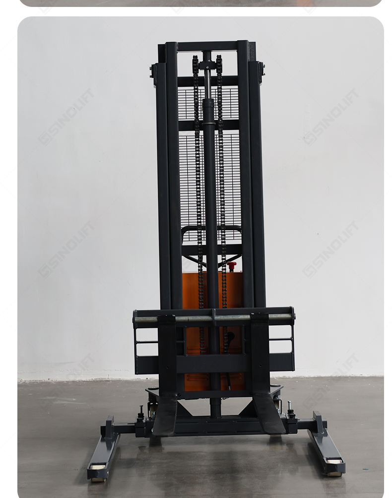 electric stacker truck with straddle legs