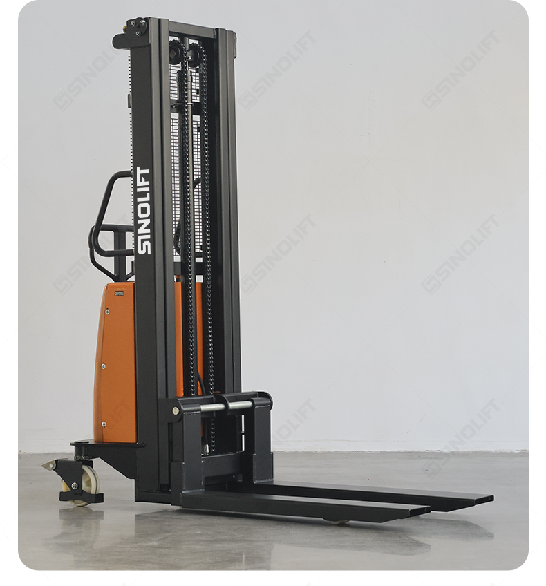 Economical SPN15 semi-electric pallet stacker - Perfect for low-frequency lifting operations