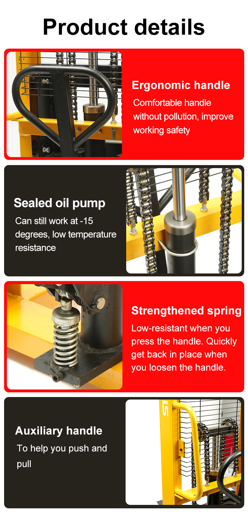 manual hydraulic stacker