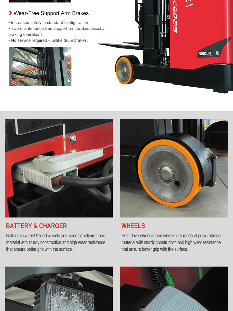 Electric reach truck