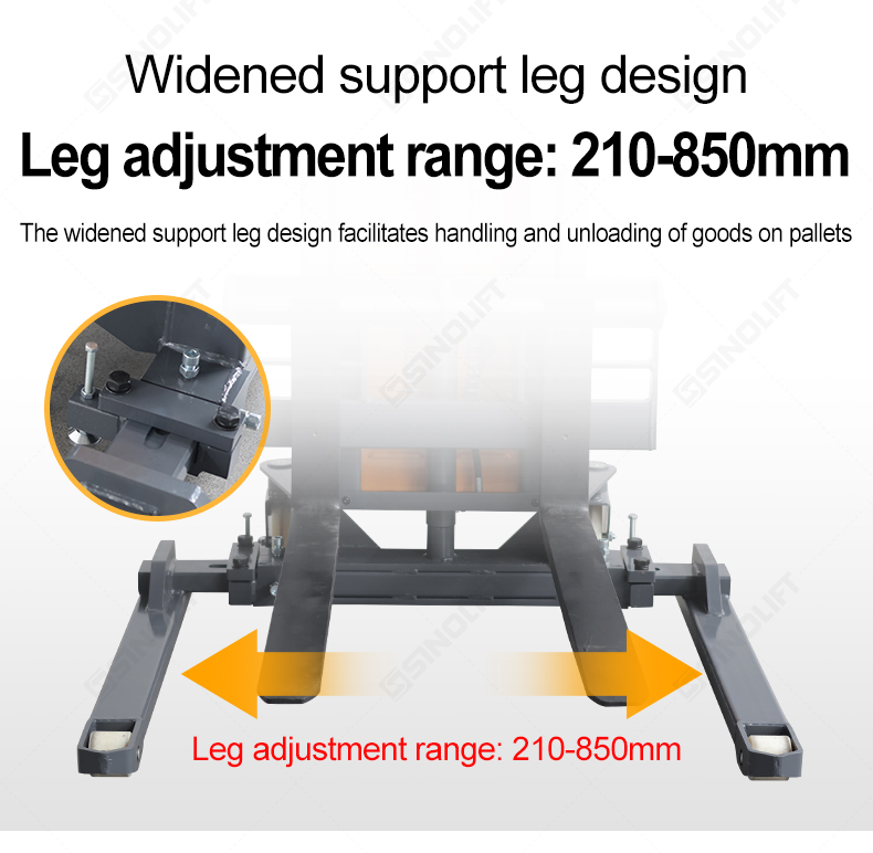 electric stacker truck with straddle legs