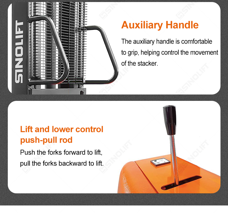electric stacker truck with straddle legs