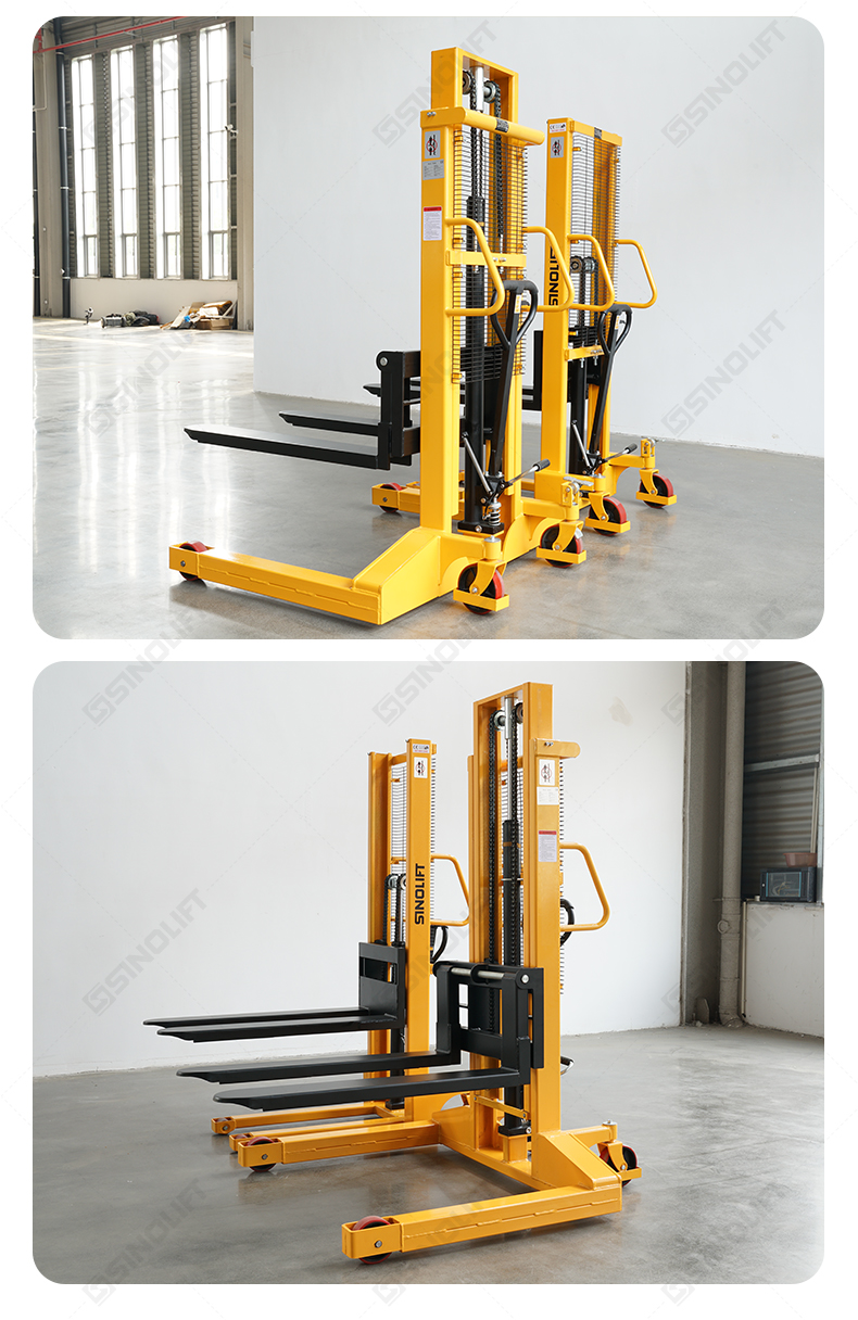 Hydraulic Stacker with Wide Legs