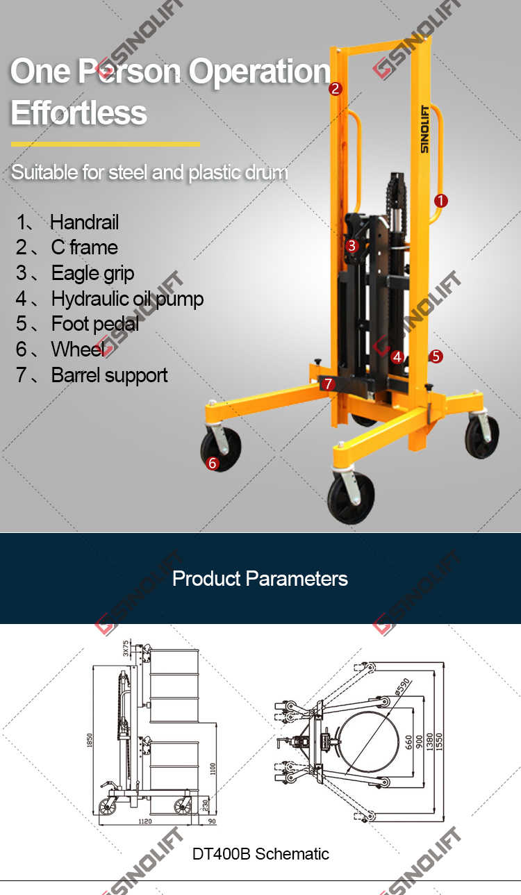 DT400A DT400A-1 Hand Drum Handler