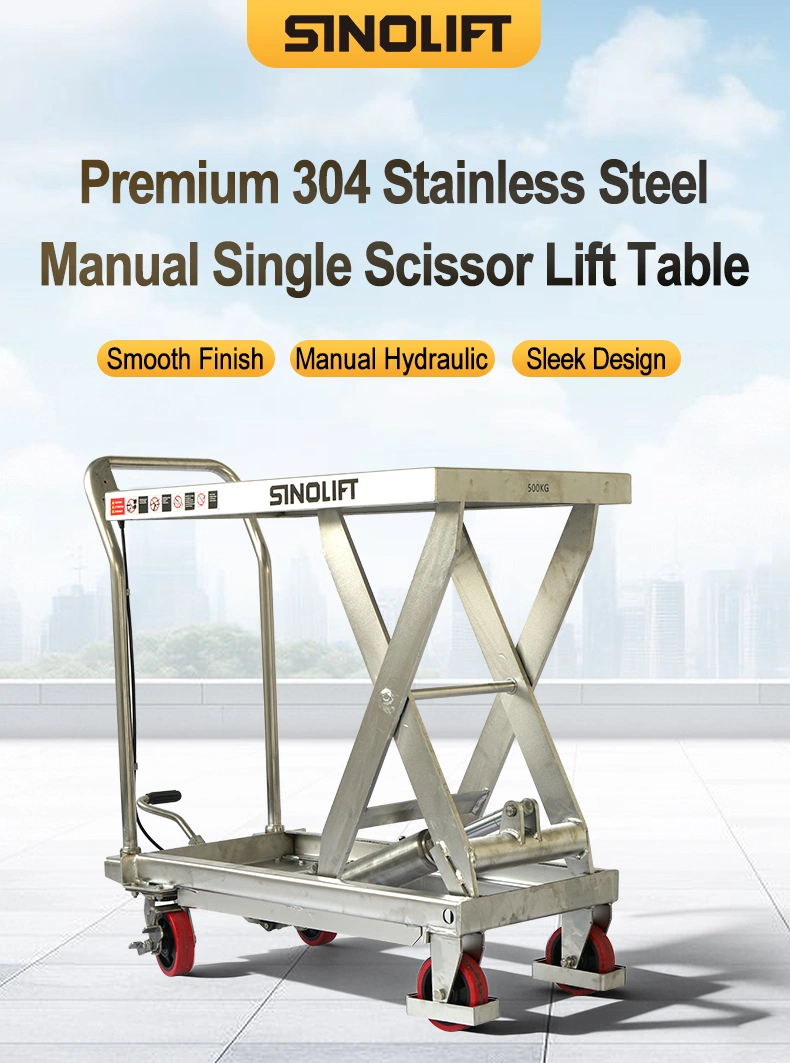Stainless Steel Scissor Lift Table