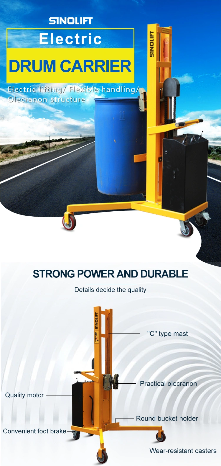 Electric Drum Handler