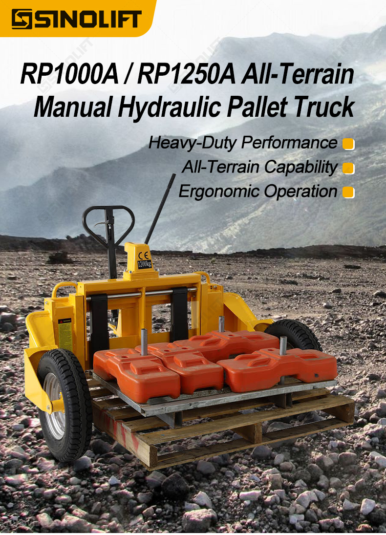 All-terrain pallet mover with IP54 waterproof rating and adjustable forks