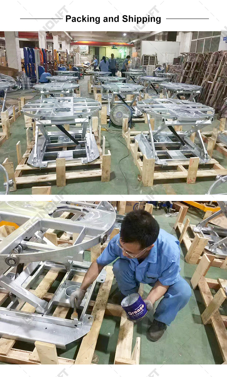Table loader lift