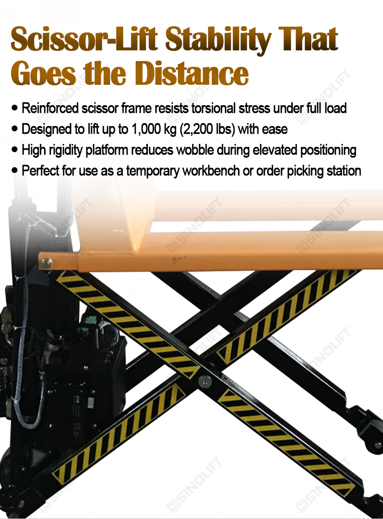 High Lift Scissor Pallet Jack