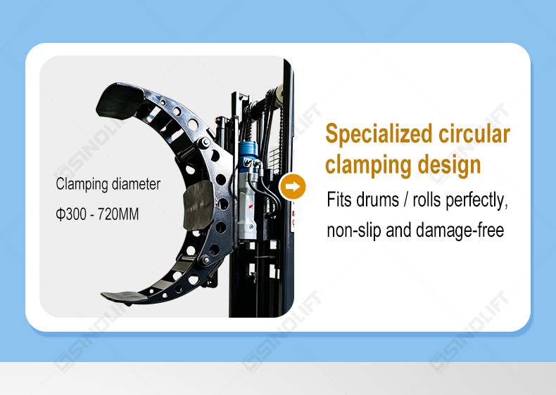 Stand-on Electric Clamping Truck