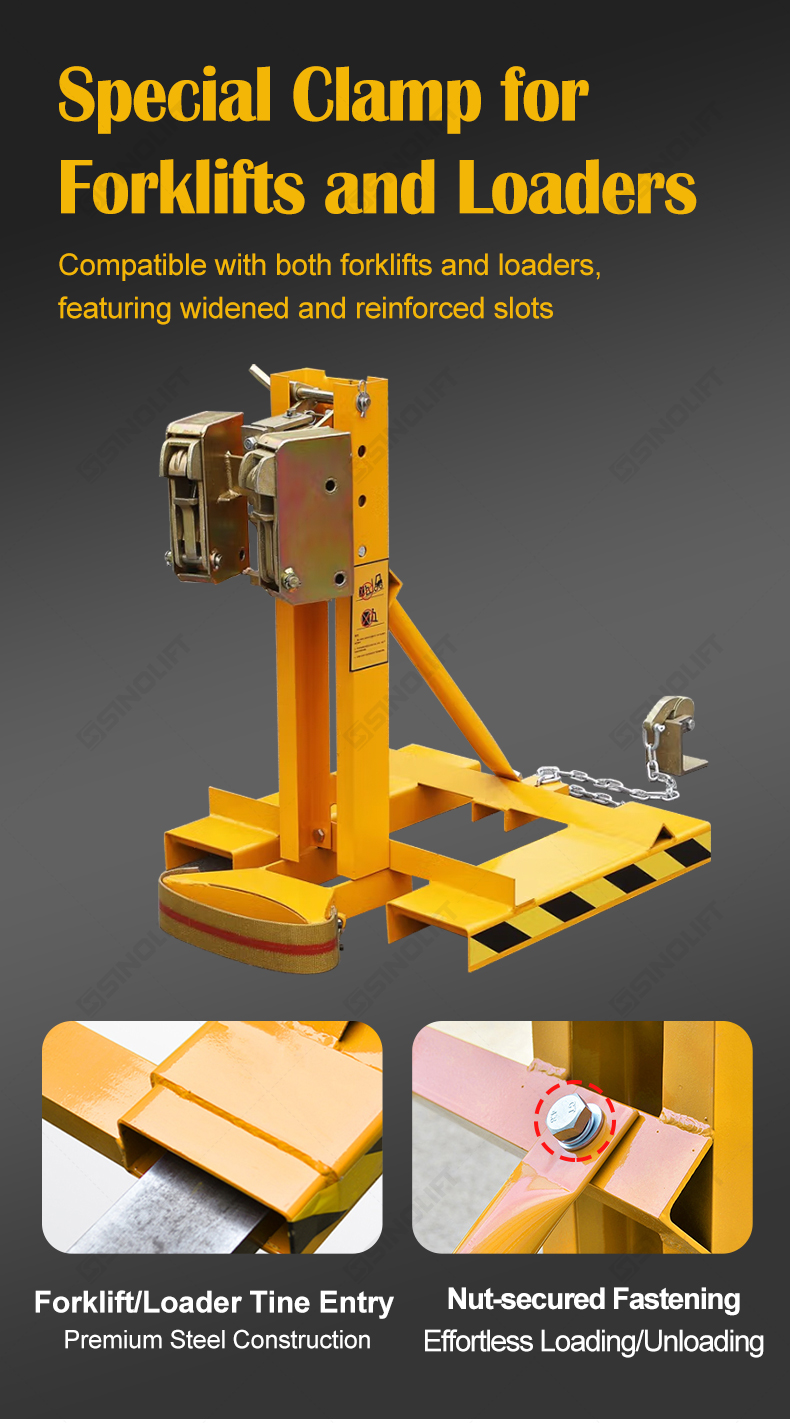 Forklift Mounted Drum Grab