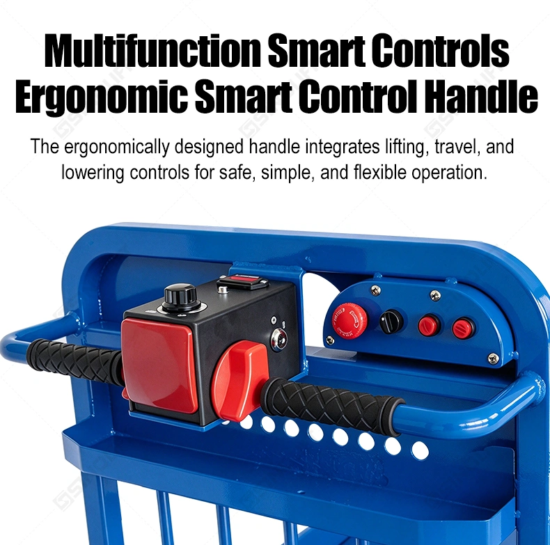 The SINOLIFT ESF Series Electric Scissor Lift Table Truck combines electric hydraulic lifting with a mobile platform for everyday material handling