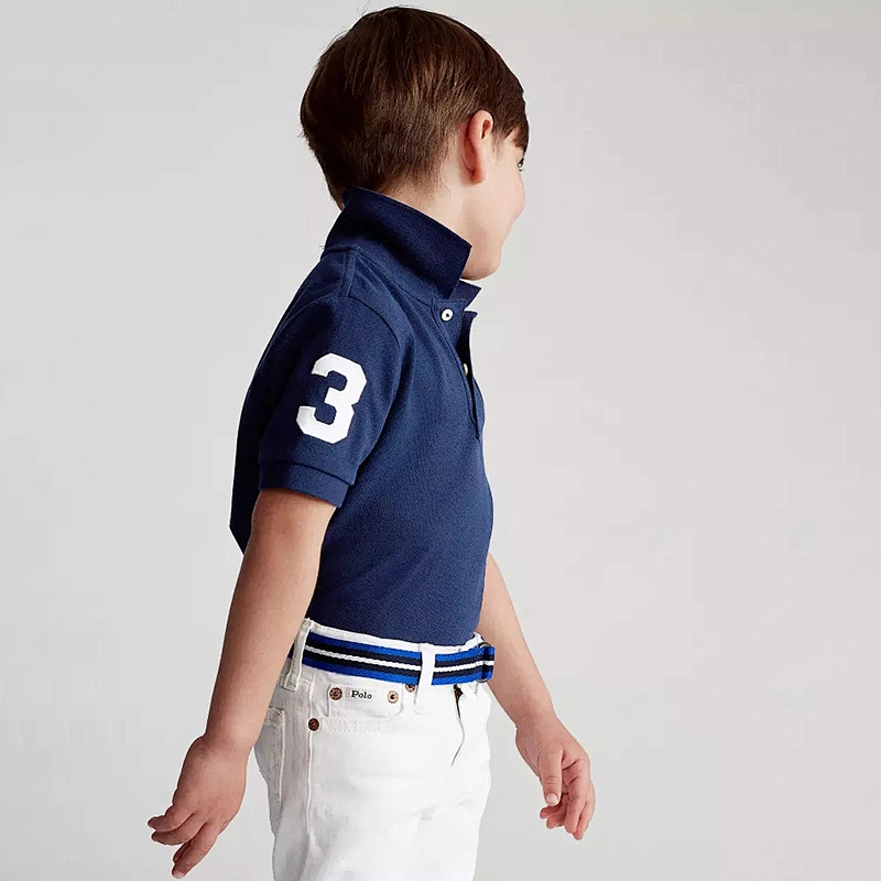 Custom Boys Classic Fit Mesh Polo Shirt clothing supplier