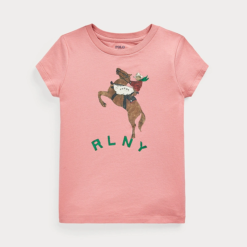 Custom Girls' Basic Short Sleeve Graphic Top