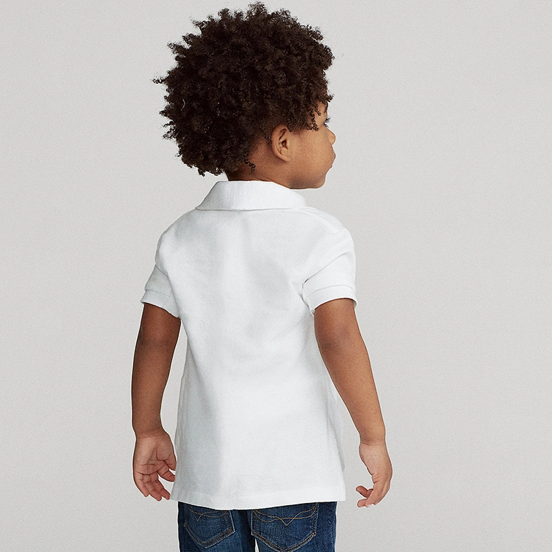 Boy's Embroidered short Sleeve polo shirt