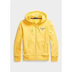 Custom Men's Lightweight Full-zip Hooded Sweatshirt with Embroidered Logo