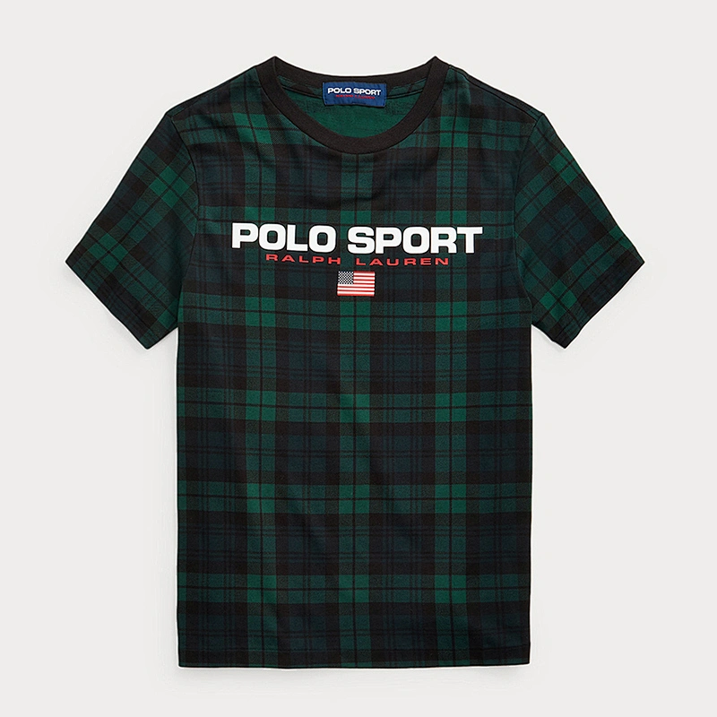 Custom Boy's Classic Plaid Cotton T-shirt Summer Tee