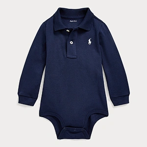 Custom Newborn Baby Boy Collared Polo Shirt Long Sleeve Romper Clothes