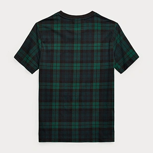 Custom Boy's Classic Plaid Cotton T-shirt Summer Tee