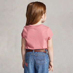 Custom Girls' Basic Short Sleeve Graphic Top