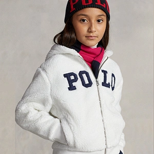 Custom Teddy Fleece Pullover Full Zip Sweatshirt for Kids