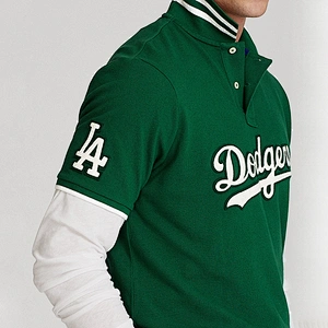 Custom Neutal Embroidered Letter Graphic Golf Polo Shirt