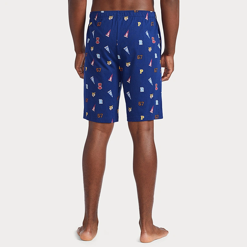 Custom Mens Casual Shorts Underwear Men's Jersey Knit Sleep Shorts