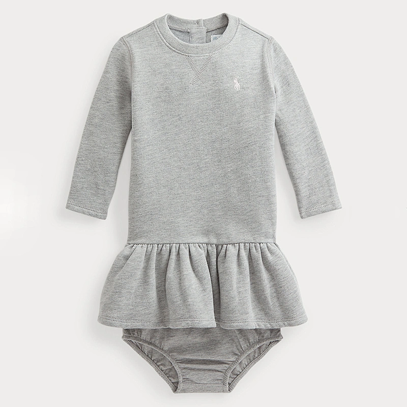 Custom Baby Girls Adorable Peter Pan Collar Striped Shirtdress & Bloomer