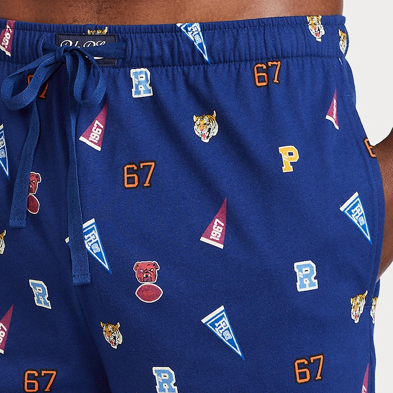 Custom Mens Casual Shorts Underwear Men's Jersey Knit Sleep Shorts
