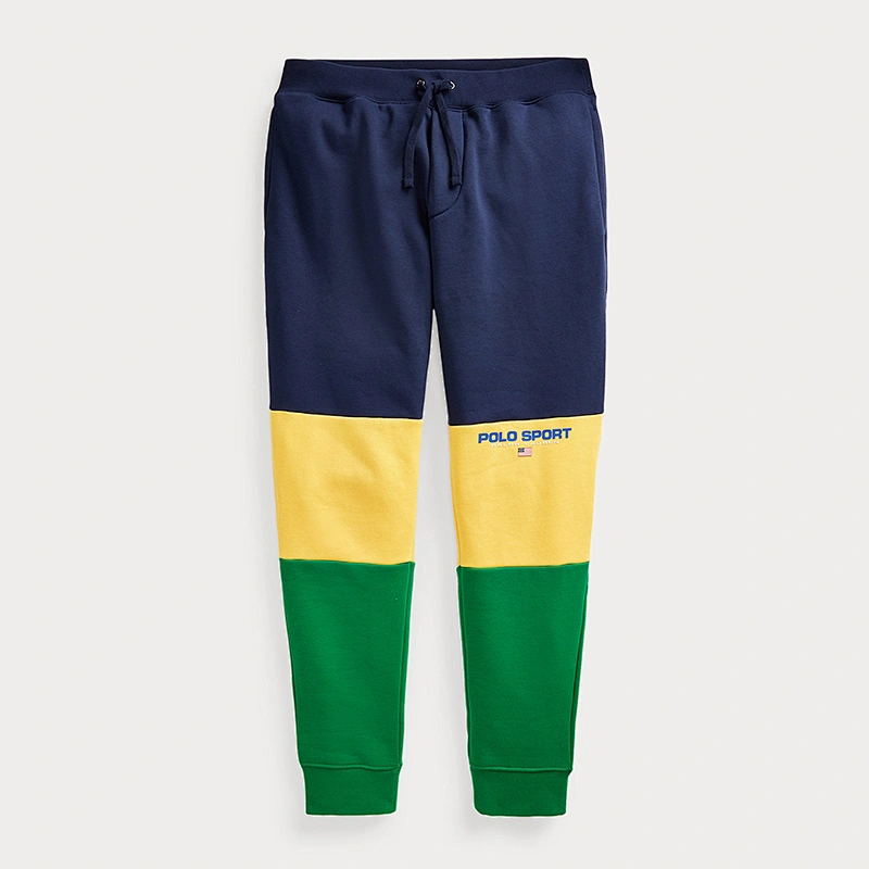 Custom Men's Color Block Sweatpants with Novelty Color