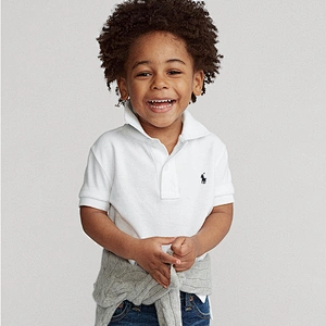 Boy's Embroidered short Sleeve polo shirt