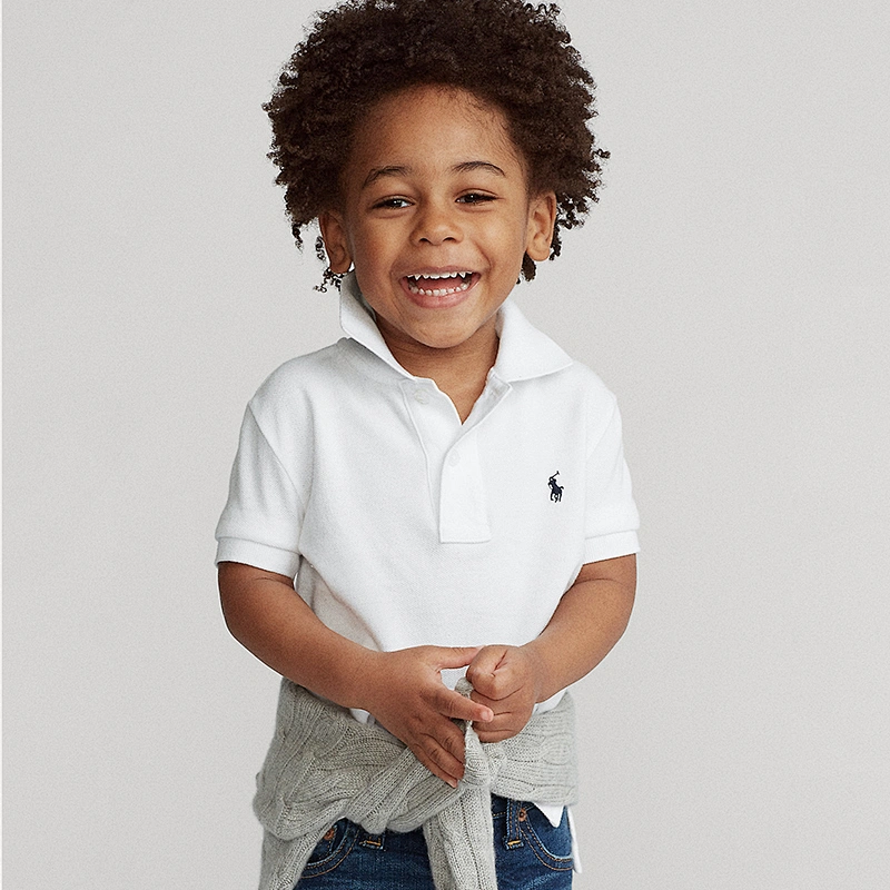 Boy's Embroidered short Sleeve polo shirt