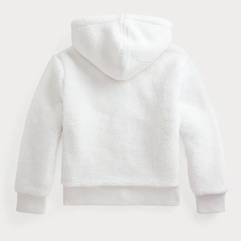 Custom Teddy Fleece Pullover Full Zip Sweatshirt for Kids